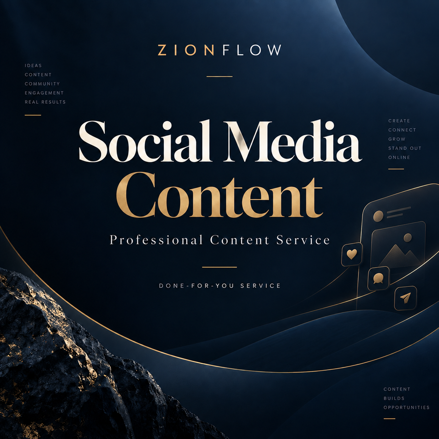 ZionFlow Social Media Content service cover