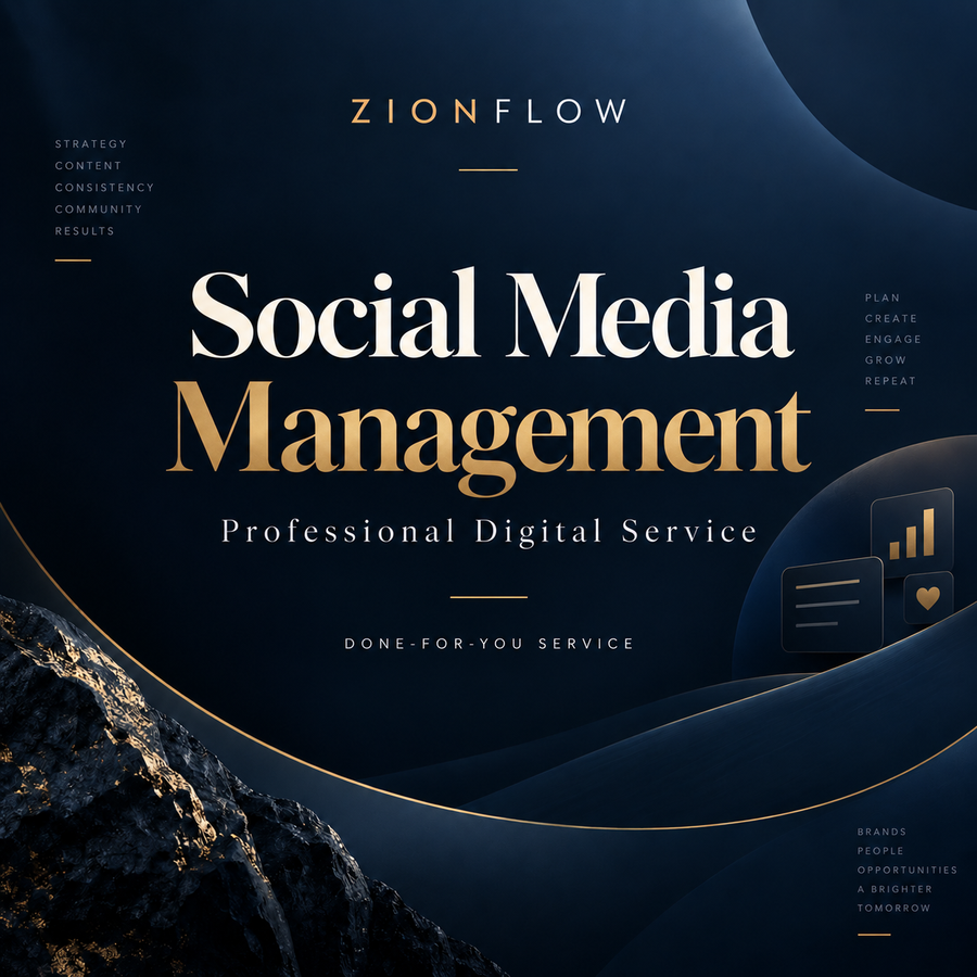 ZionFlow Social Media Management service cover